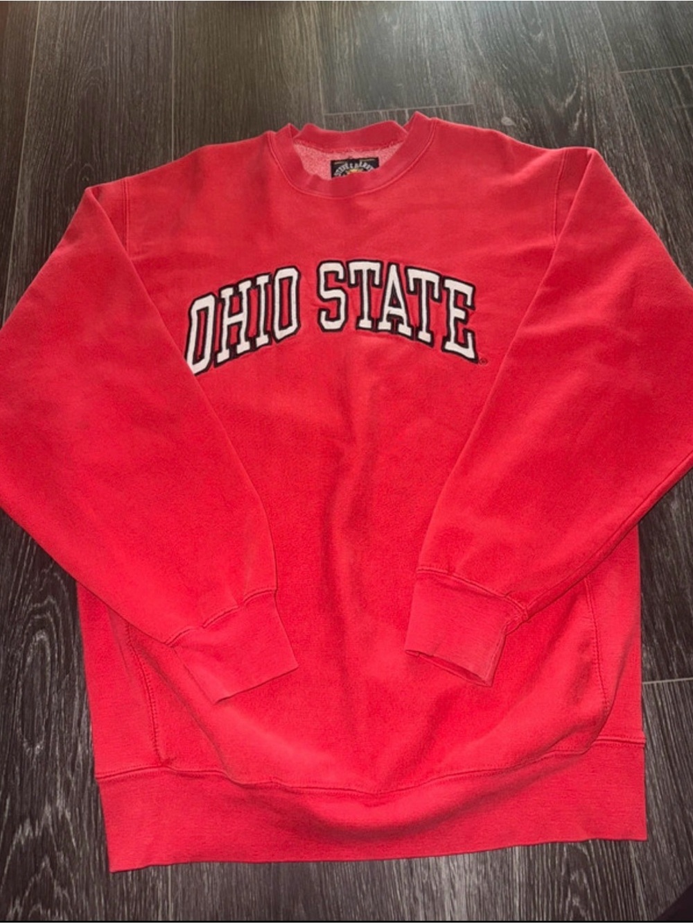 Steve & Barry's Vintage Red Ohio State Crewneck Sweatshirt